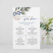 Winter Chinoiserie Bow Was ist in Ihrem Handyspiel (Stehend Vorderseite)