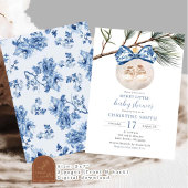 Winter Chinoiserie Merry Little Baby Dusche Einladung