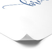 Winter Chinoiserie Willkommensgruß Poster (Ecke)