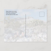 Winter, Chisos-Berge, Big Bend Nationalpark Postkarte (Rückseite)