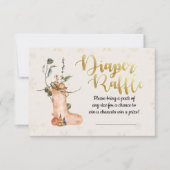 Winter Christmas Baby Dusche Windelwaschmaschine K Einladung (Vorderseite)