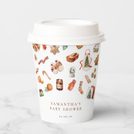 Winter Christmas Baby Shooting Paper Cup Pappbecher