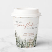 Winter Christmas Baby Shooting Paper Cup Pappbecher (Rückseite)