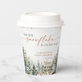 Winter Christmas Baby Shooting Paper Cup Pappbecher