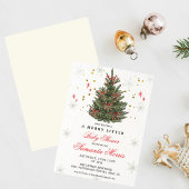 Winter Christmas Baby Shower Invitation | Red Bow  Einladung