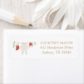 Winter Christmas Baby Shower Return Address (Insitu)