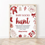 Winter Christmas Baby Sock Hunt Baby Showspiel Poster<br><div class="desc">Winter Christmas Baby Sock Hunt Baby Showspiel</div>