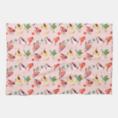 Winter Christmas Birds Geschirrtuch (Horizontal)