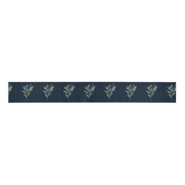 Winter Christmas Botany Bouquet Ripsband