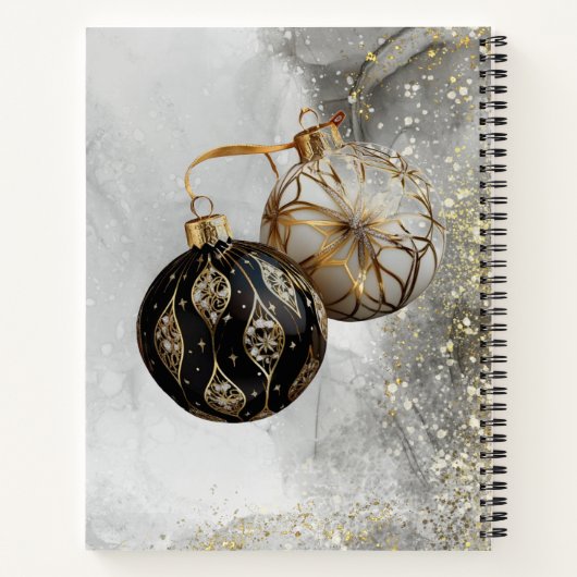 Winter Christmas Deer - SpiralNotebook Notizblock (Rückseite)