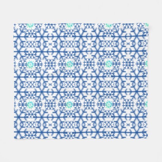 WINTER Christmas Fleece Blanket (Vorderseite (Horizontal))