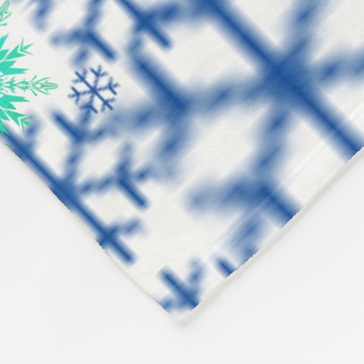 WINTER Christmas Fleece Blanket (Ecke)