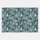 Winter Christmas gemütlich Geschenkpapier Set (Vorderseite 3)
