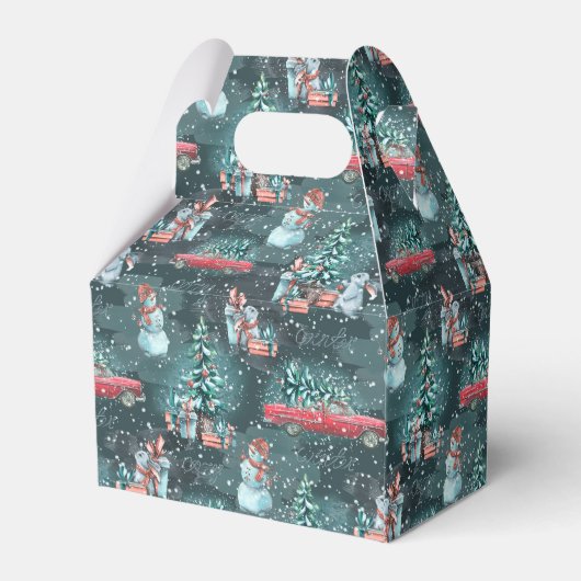 Winter Christmas gemütlich Geschenkschachtel (Rückseite)