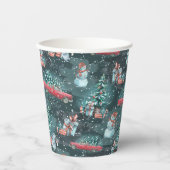 Winter Christmas gemütlich Pappbecher (Vorderseite)