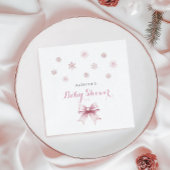 Winter Christmas Girl Baby Dusche Serviette