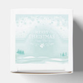 Winter Christmas Heart Window Favor Box Geschenkschachtel (Oben)