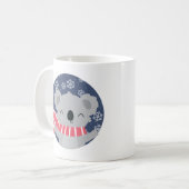 Winter Christmas Koala Bear Tasse (Vorderseite Links)