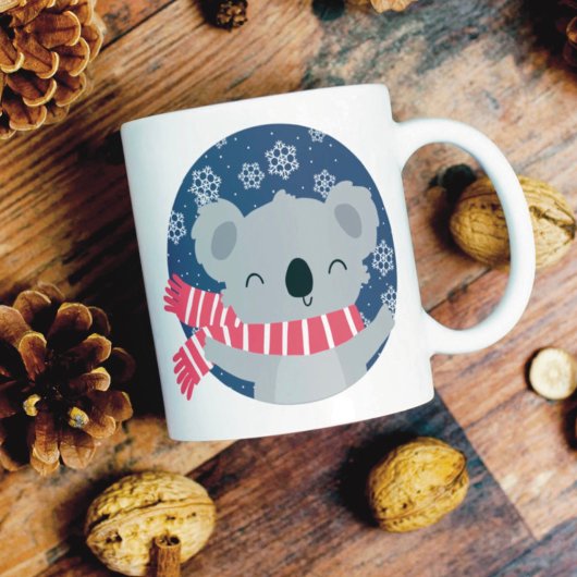 Winter Christmas Koala Bear Tasse
