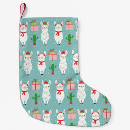 Winter Christmas Llamas | Urlaub Kleiner Weihnachtsstrumpf