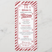 Winter Christmas Menu Menükarte (Vorderseite)