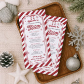 Winter Christmas Menu Menükarte