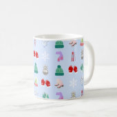 Winter/Christmas Pattern Coffee Mug (11oz) Kaffeetasse (VorderseiteRechts)