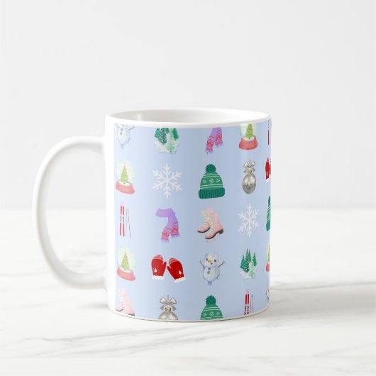 Winter/Christmas Pattern Coffee Mug (11oz) Kaffeetasse (Links)