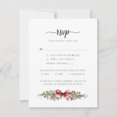 Winter Christmas RSVP Card Karte (Vorderseite)