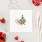 Winter Christmas Tree Baby Dusche Serviette (Beispiel)