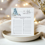 Winter Christmas tree Baby Name Race<br><div class="desc">Winter Weihnachtsbaum Baby Name Rennen Spiel. Matching-Elemente verfügbar.</div>