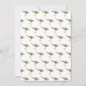 Winter Christmas Tree Tractor Bear Baby Shower Einladung (Rückseite)