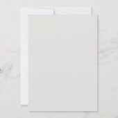 Winter Christmas Watercolor Elegante Boho Wedding Einladung (Rückseite)