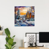 Winter Church Poster (Heimbüro)