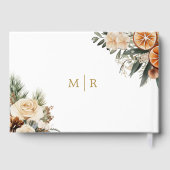 Winter Citrus Floral Christmas Gästebuch (Rückseite)