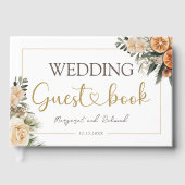 Winter Citrus Floral Christmas Gästebuch (Vorderseite)