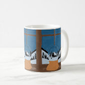 Winter Classic Mug Customizable - Snow Globe Kaffeetasse (VorderseiteRechts)