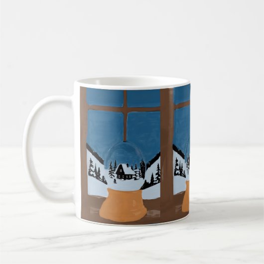 Winter Classic Mug Customizable - Snow Globe Kaffeetasse (Links)