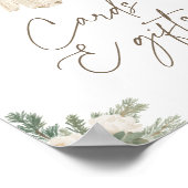 Winter Clothesline Baby Shower Cards and Gifts Poster (Ecke)