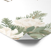 Winter Clothesline Baby Shower Welcome Sign Poster (Ecke)