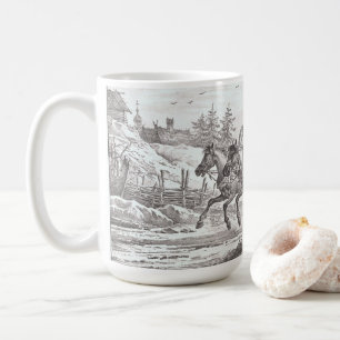 WINTER COACHMAN (1820) Vintag Art Weihnachten Tass Kaffeetasse
