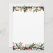 Winter Coastal Christmas Party Einladung (Rückseite)