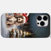 Winter Cocker Spanisch Caravan Weihnachtsabenteuer Case-Mate iPhone Hülle (Rückseite (Horizontal))