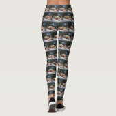 Winter Cocker Spanisch Caravan Weihnachtsabenteuer Leggings (Rückseite)