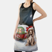 Winter Cocker Spanisch Caravan Weihnachtsabenteuer Schürze (InSitu)