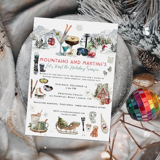 Winter Cocktail | Mountains & Martini’s Party Einladung
