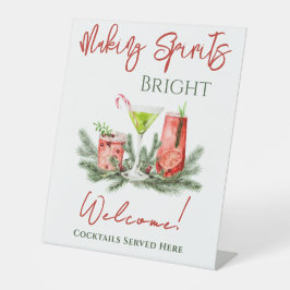 Winter Cocktails Holiday Party Drink Station Sockelschild