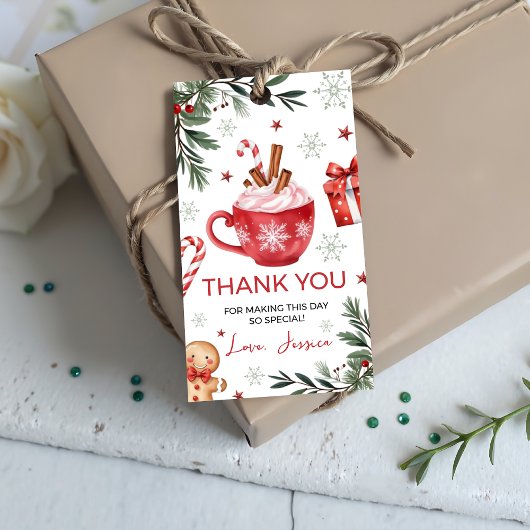 Winter-Cocoa-Geburtstagsgeschenk-Anhänger Geschenkanhänger