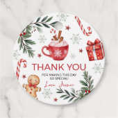 Winter-Cocoa-Geburtstagsgeschenk-Anhänger Geschenkanhänger (Vorderseite)
