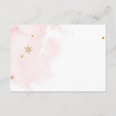 Winter Cold Outdoor Babydusche Rosa Bringen Sie ei Begleitkarte (Rückseite)